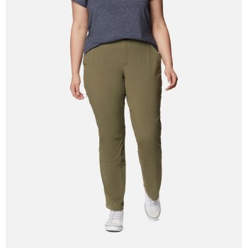 Columbia Saturday Trail Stretch Plus Size, Pantalones Grises Verdes Para Mujer | 820345-APG